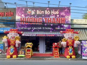 bảng hiệu quán bún bò huế